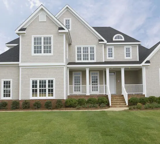 custom house with front porch